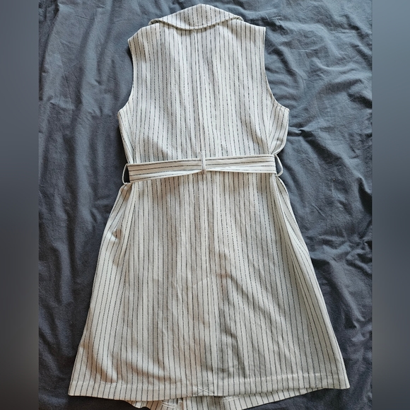 New* sz M Banana Republic long vest wrap dress Linen Blend NWT sz M medium - Picture 7 of 11